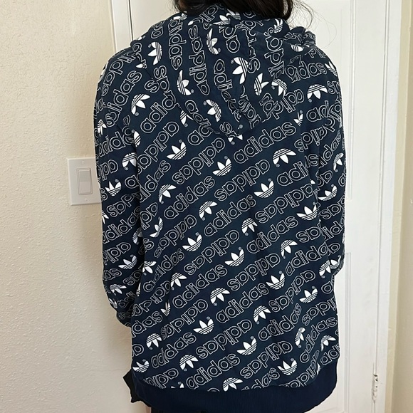 ADIDAS LOGO ZIP UP HOODIE - Picture 4 of 10